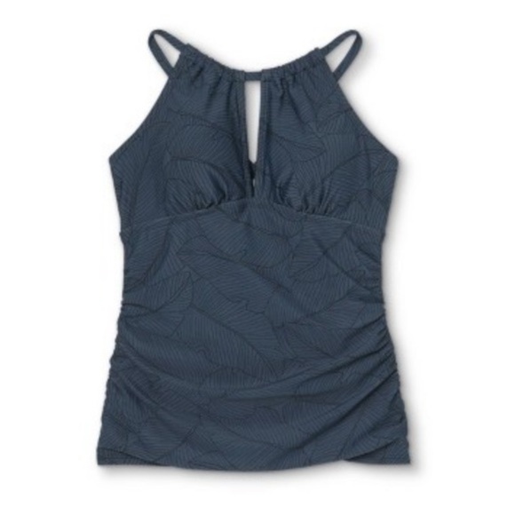 (S)- Kona Sol Women’s Keyhole High Neck Tankini Top - Picture 7 of 9